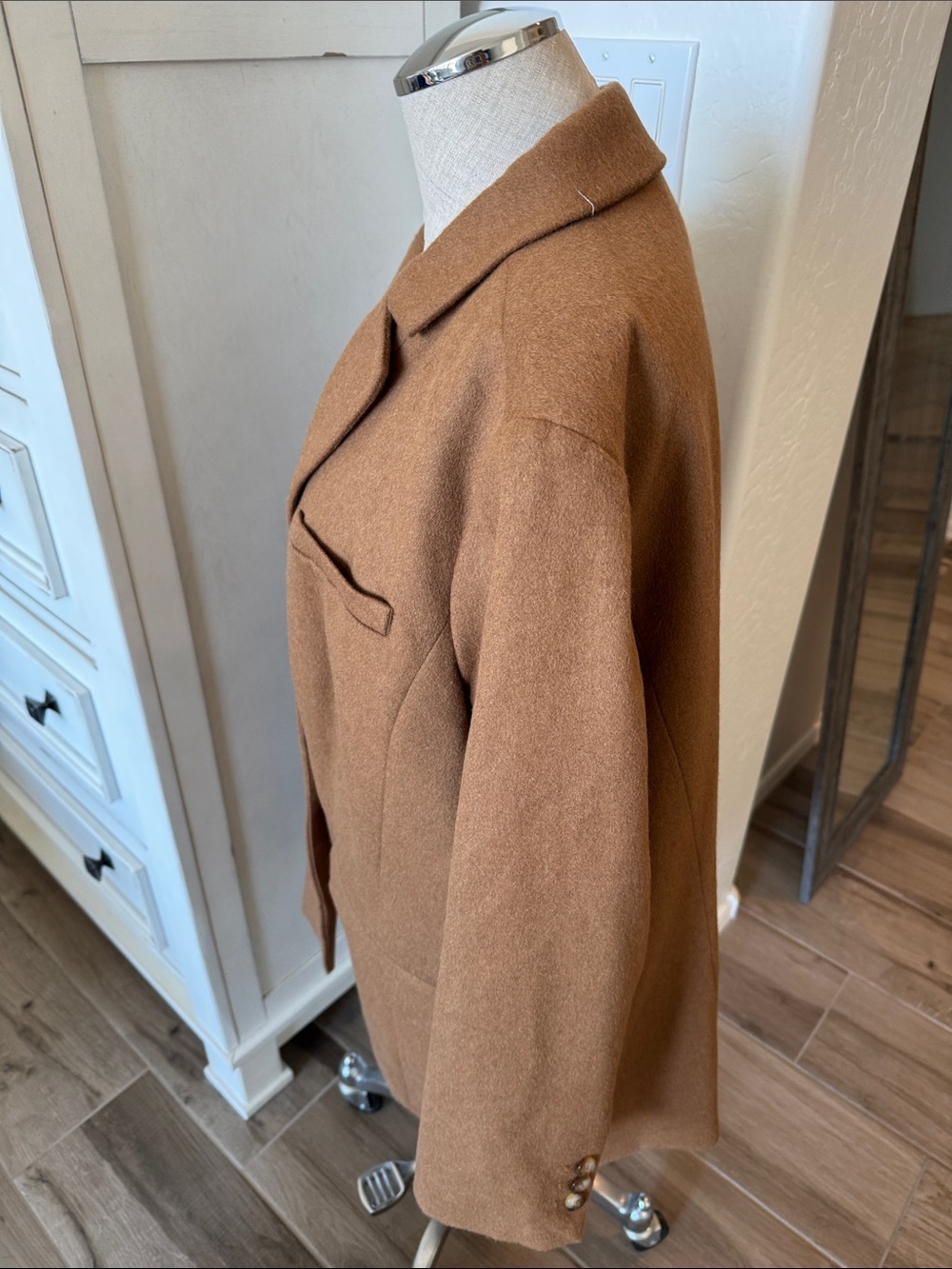 Talbots 16W Brushed Italian Wool Long Blazer - Picture 7 of 8